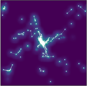 Reconstruction of the non-linear cosmological density fields from galaxies